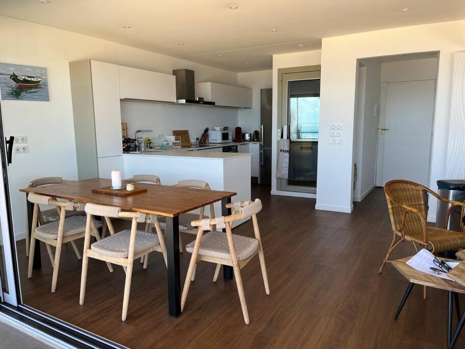 Premiere Ligne Acces Prive Et Direct A La Plage Vue Mer Аркашон Екстериор снимка