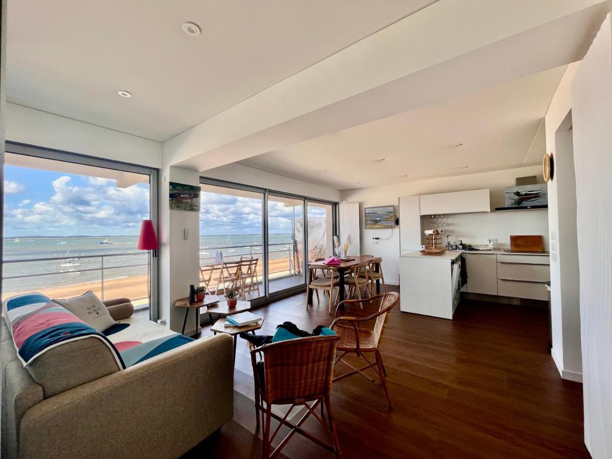 Premiere Ligne Acces Prive Et Direct A La Plage Vue Mer Аркашон Екстериор снимка