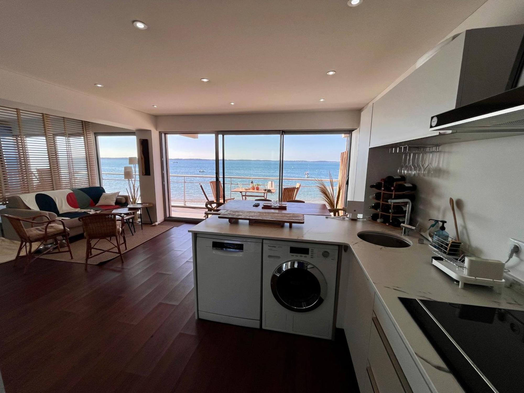 Premiere Ligne Acces Prive Et Direct A La Plage Vue Mer Аркашон Екстериор снимка
